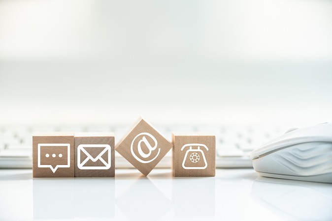 お問い合わせ白キーボード